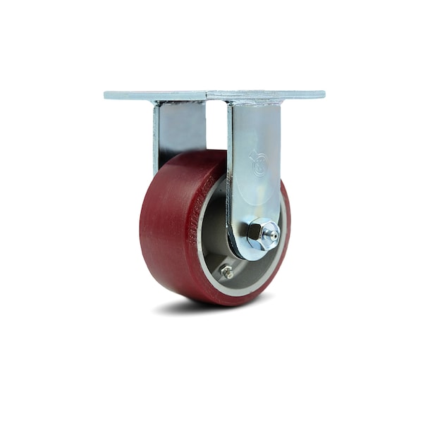 4 Inch Poly on Aluminum Wheel Rigid Caster with Ball Bearing